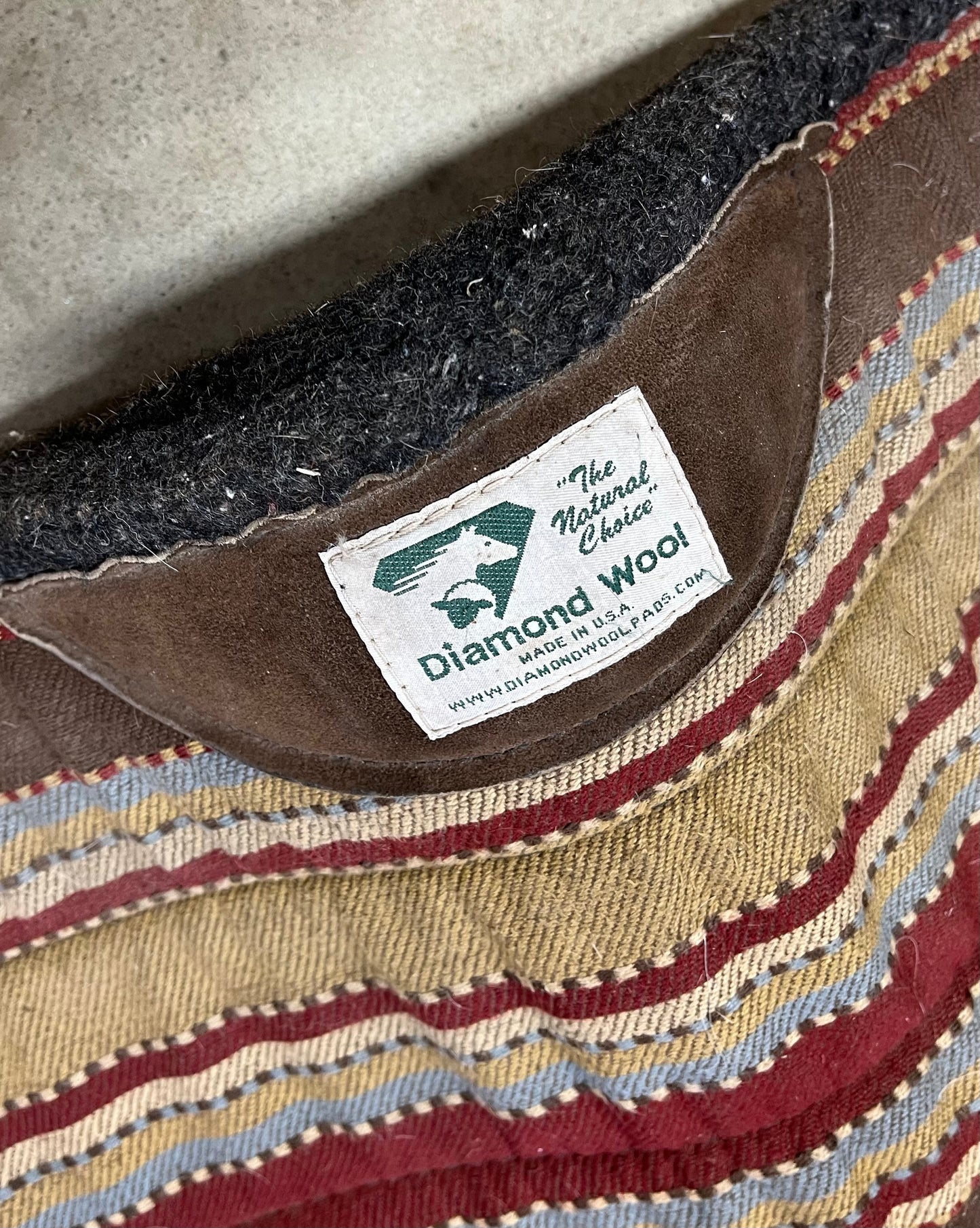 Diamond Wool Striped Pad