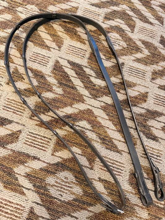 Stubben Black Webbed Reins