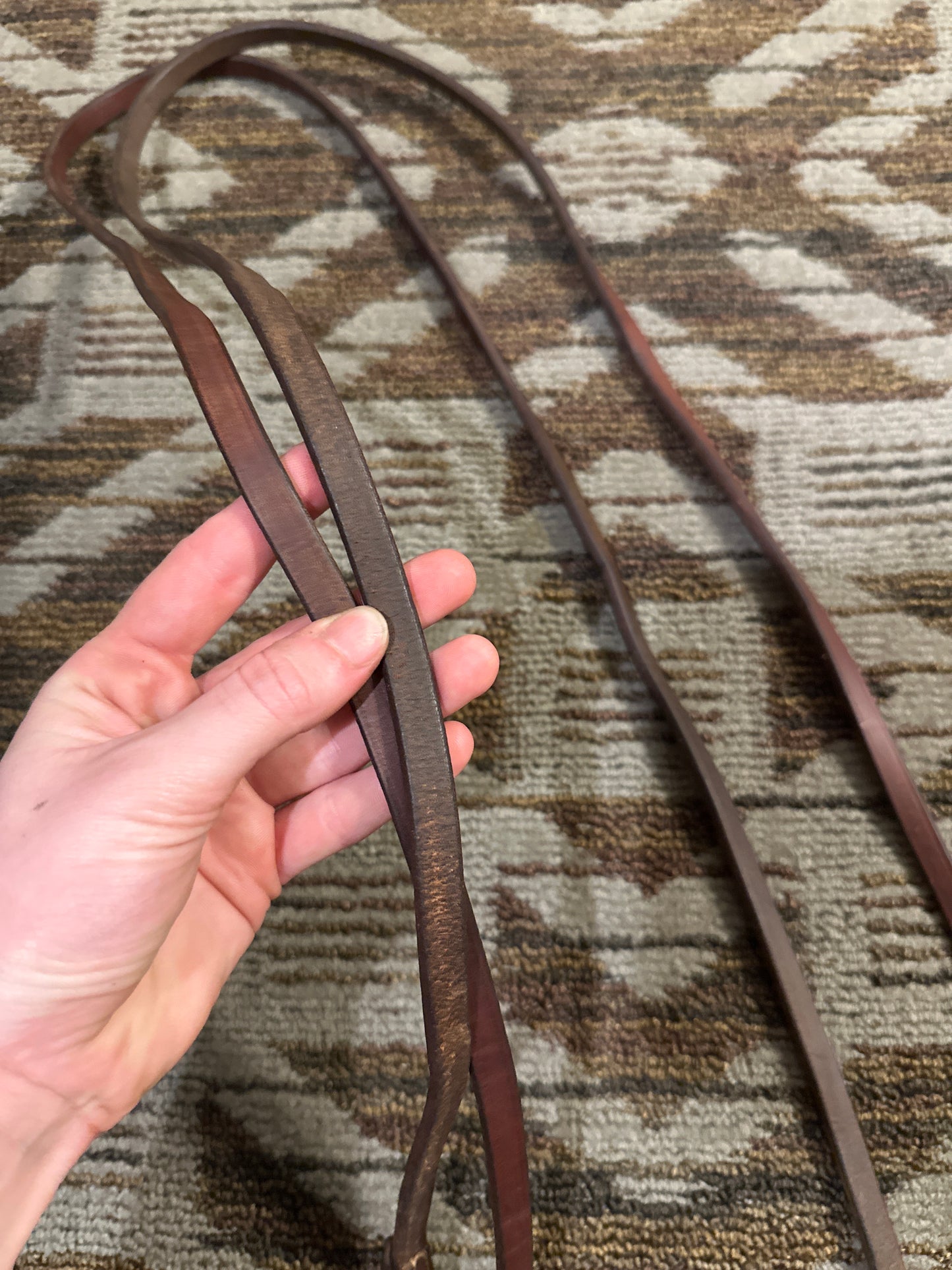 Leather Curb Reins