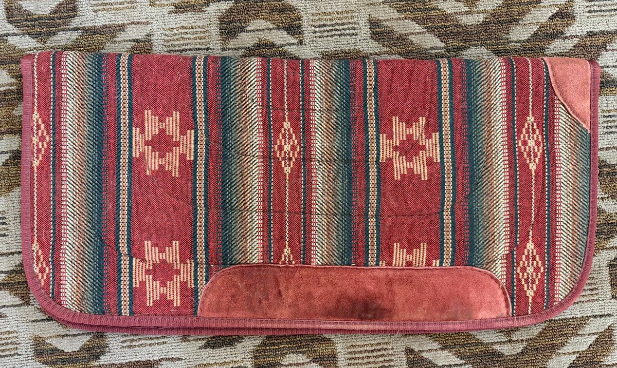 Red Striped Felt Pad