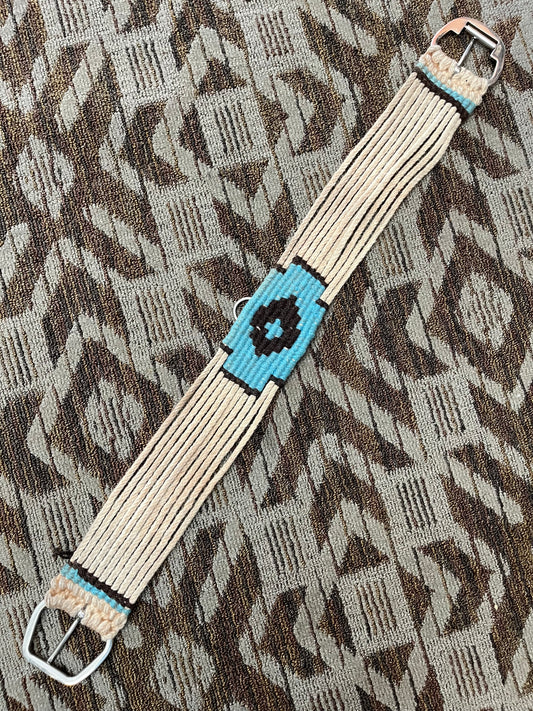 Blue & Black Rope Cinch - 37”