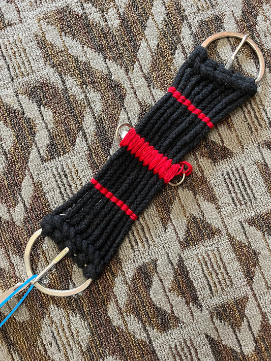 Red & Black Rope Cinch - 18”