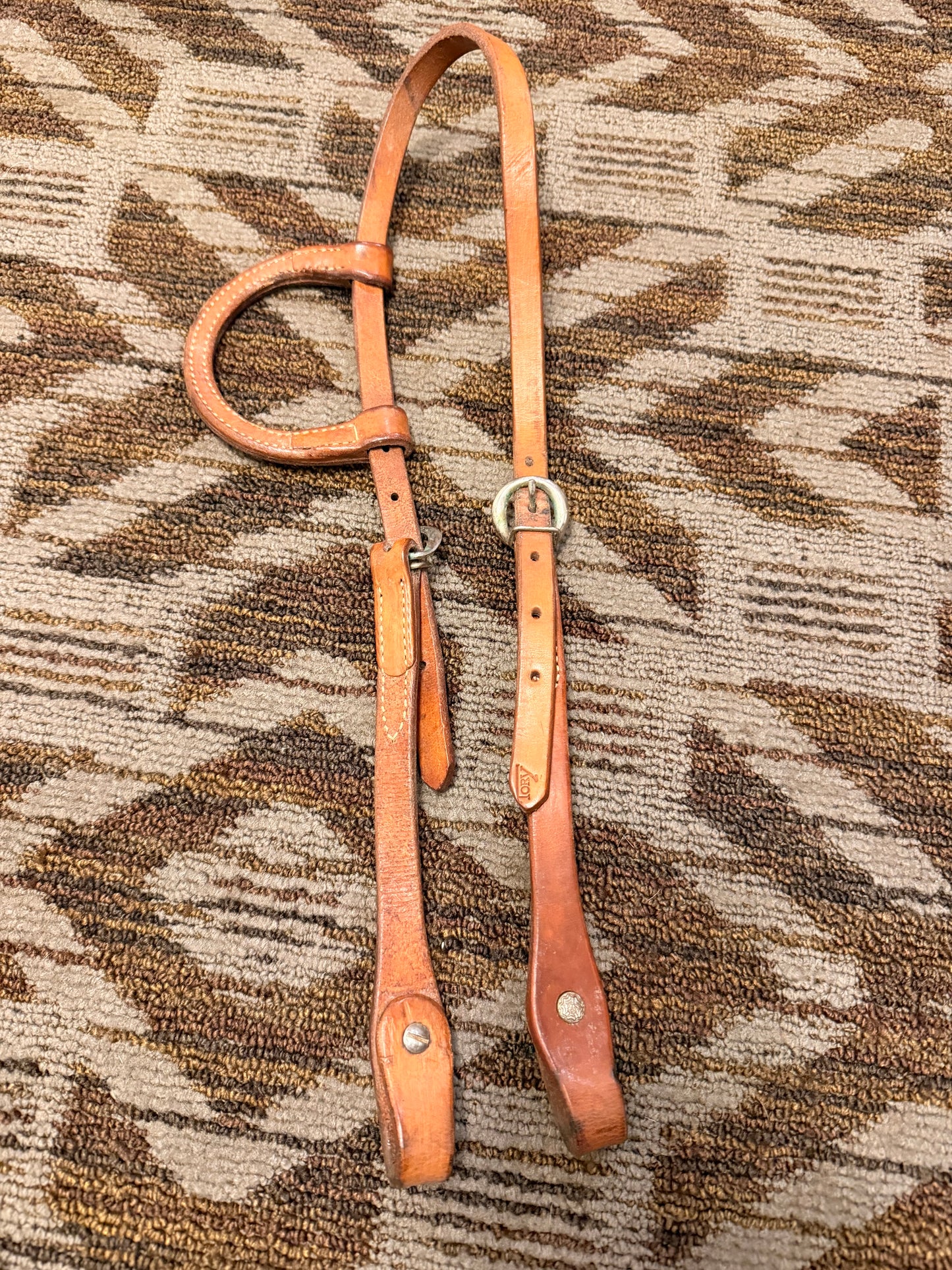 Tory One Ear Leather Headstall
