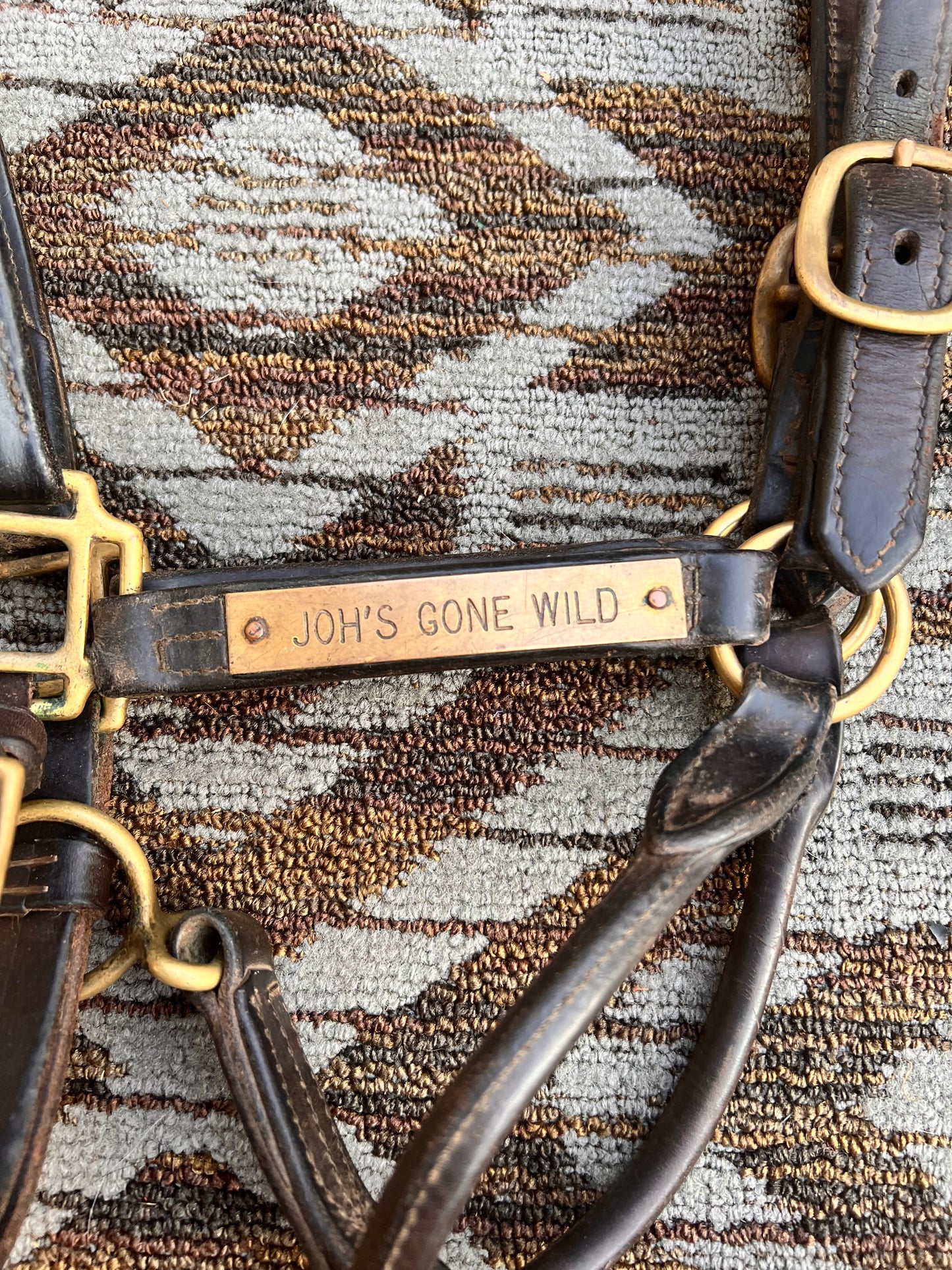 Leather Nameplate Halter