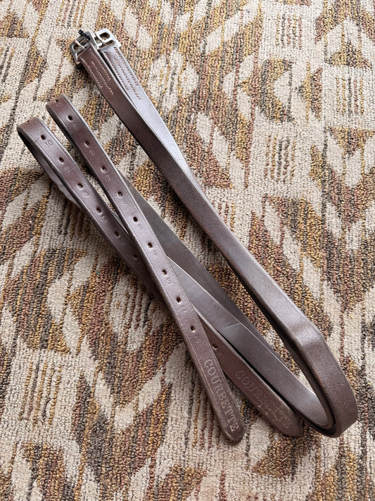 Dark Brown Courbette Stirrup Leathers - 60”