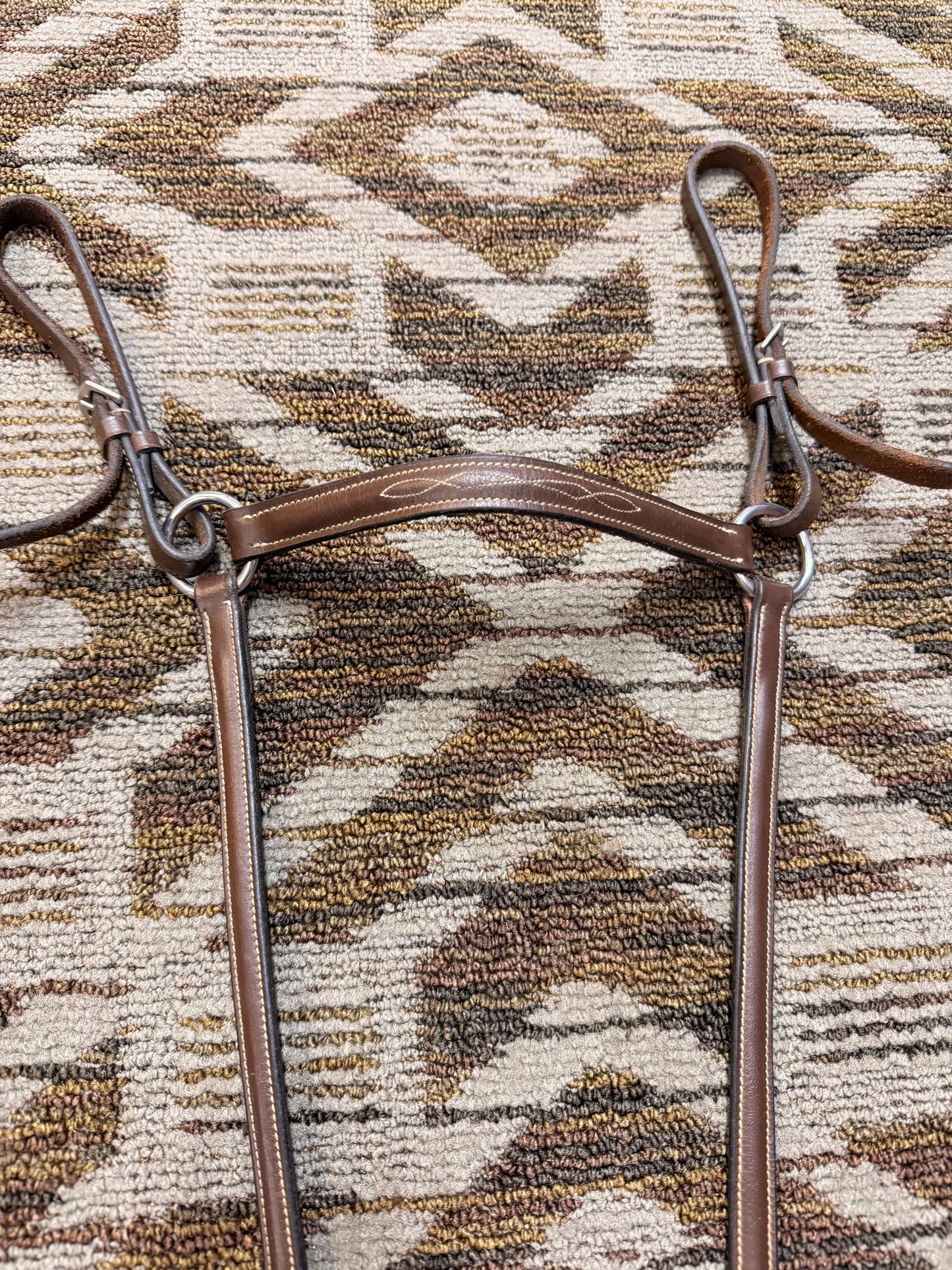 Brown Fancy Stitched Breastplate