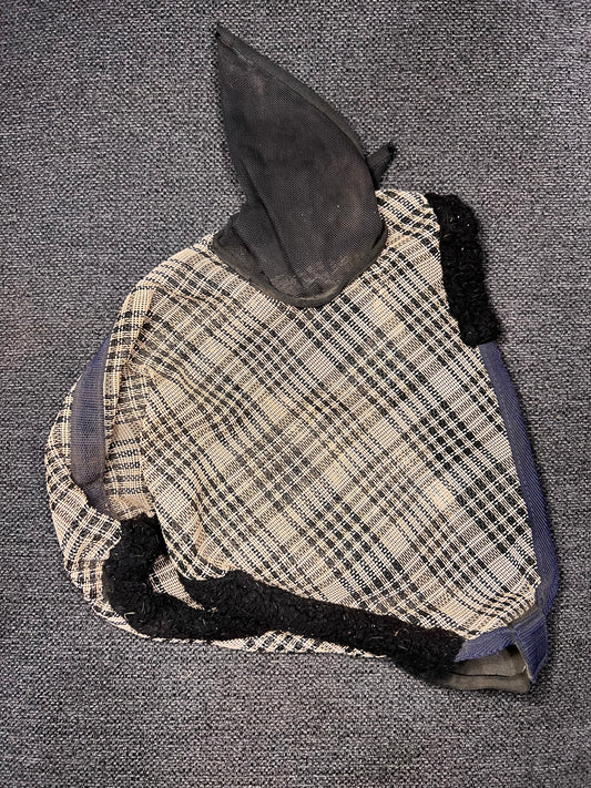 Plaid Fly Mask w/ Ears - Cob