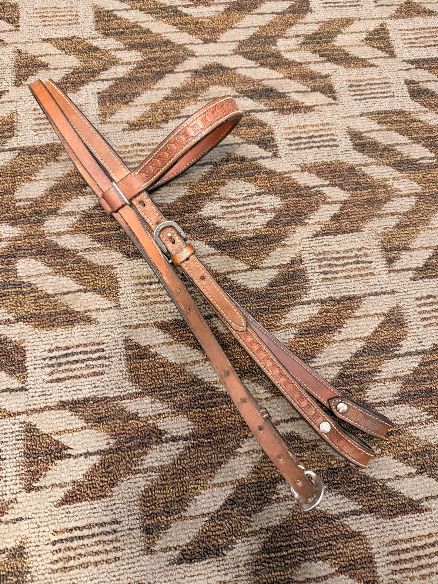 Tooled Leather Headstall
