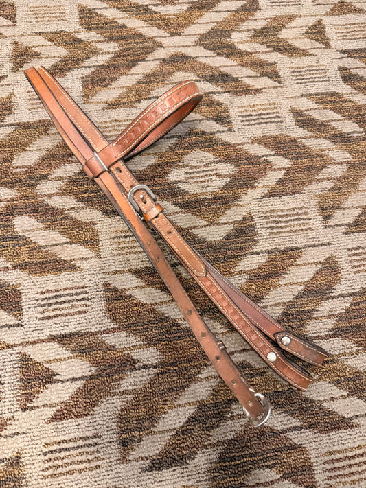 Tooled Leather Headstall