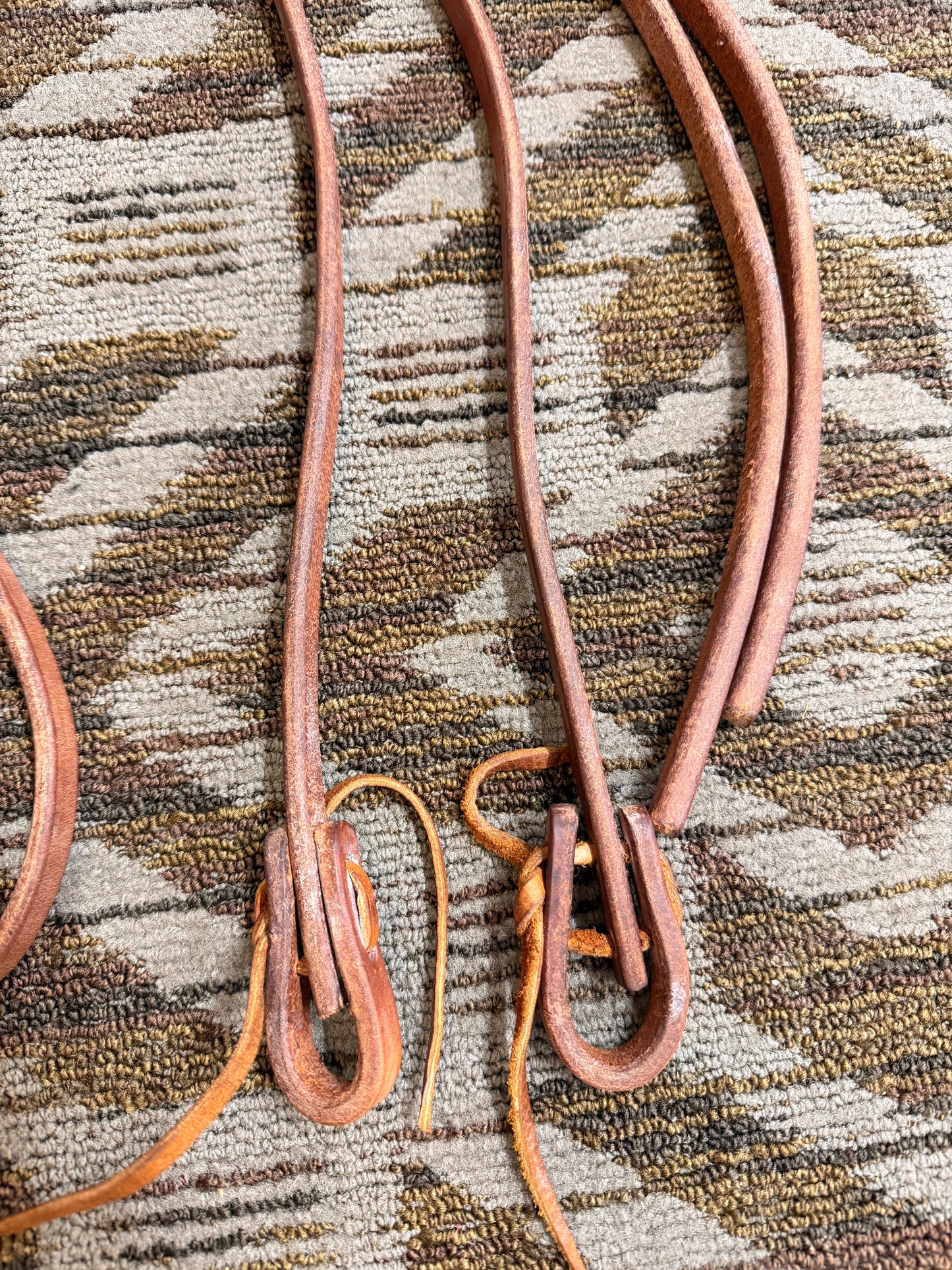 Cowperson Heavy Oiled Weighted Split Reins