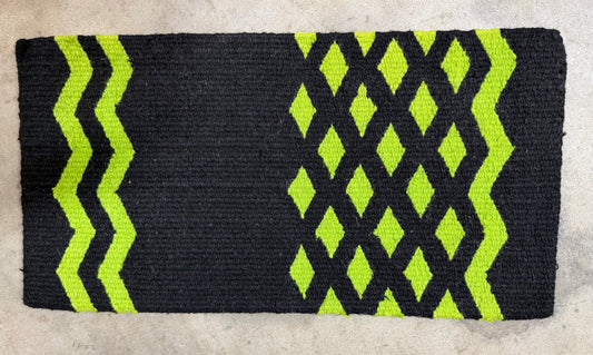 Black and Green Saddle Blanket