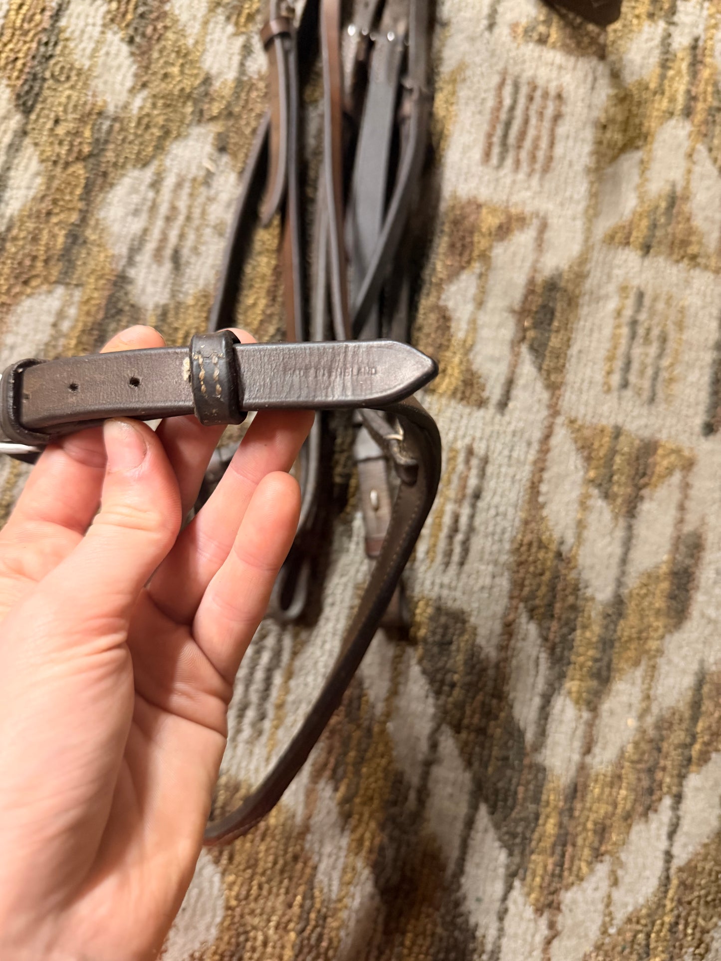 Fancy Stitched “Made in England” Bridle