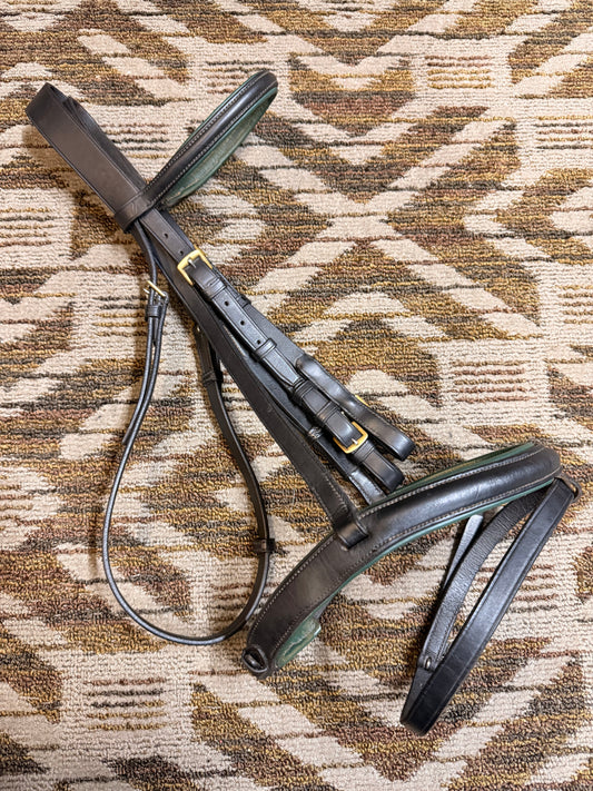 Black Padded Dressage Bridle