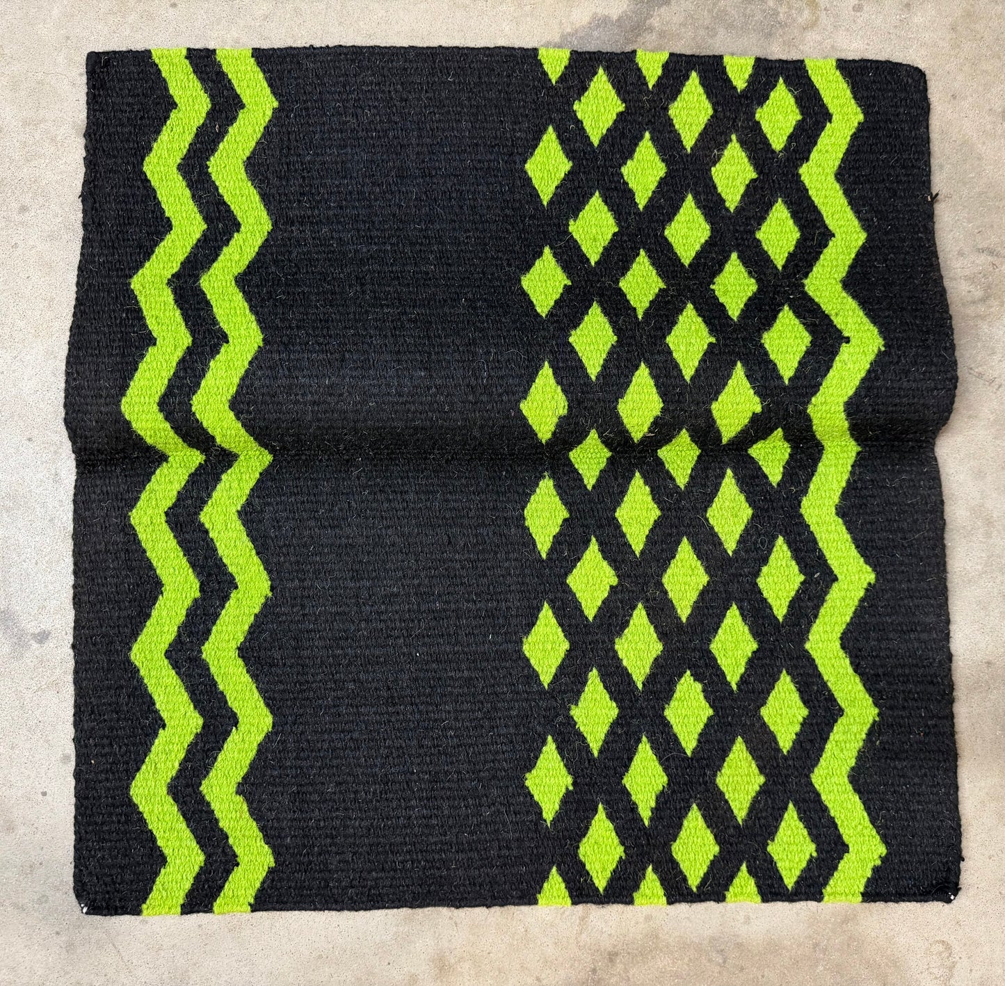 Black and Green Saddle Blanket