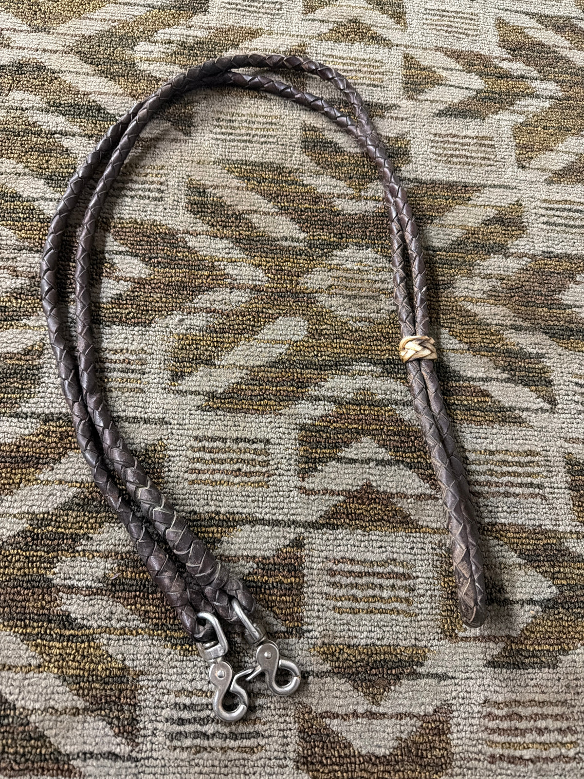 Rolled Braided Loop Reins
