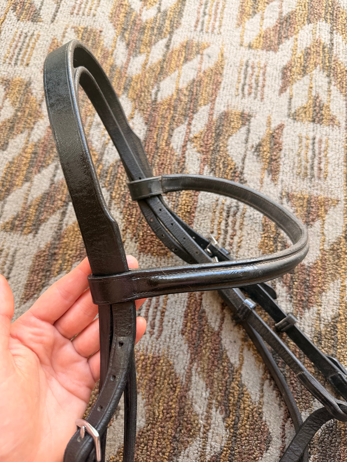 Kavalkade Black Padded Figure 8 Bridle