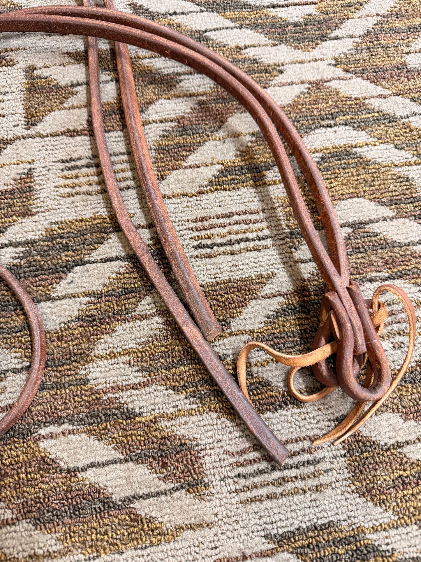 Cowperson Heavy Oiled Weighted Split Reins