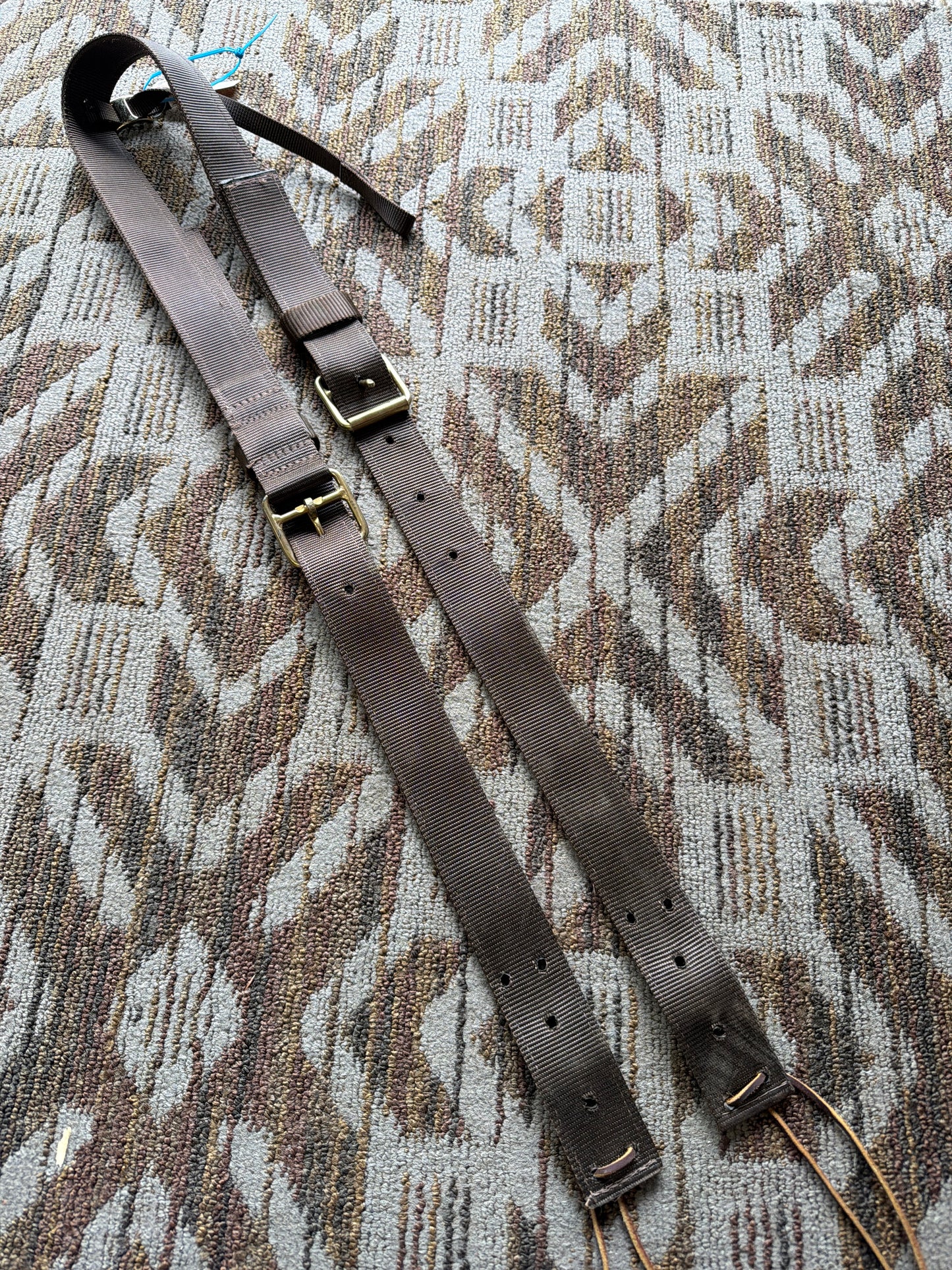Brown Nylon Back Cinch Set
