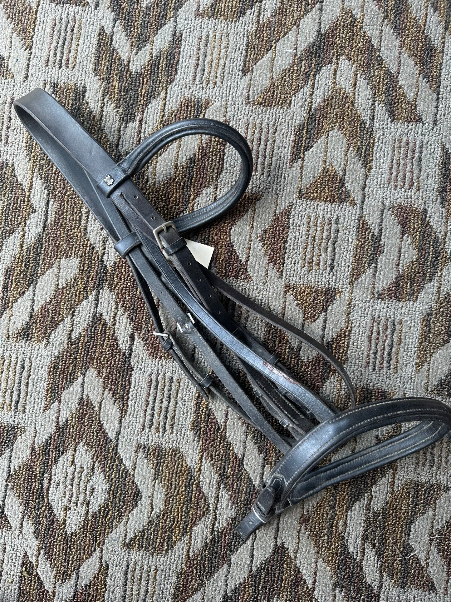 Black Padded Dressage Bridle