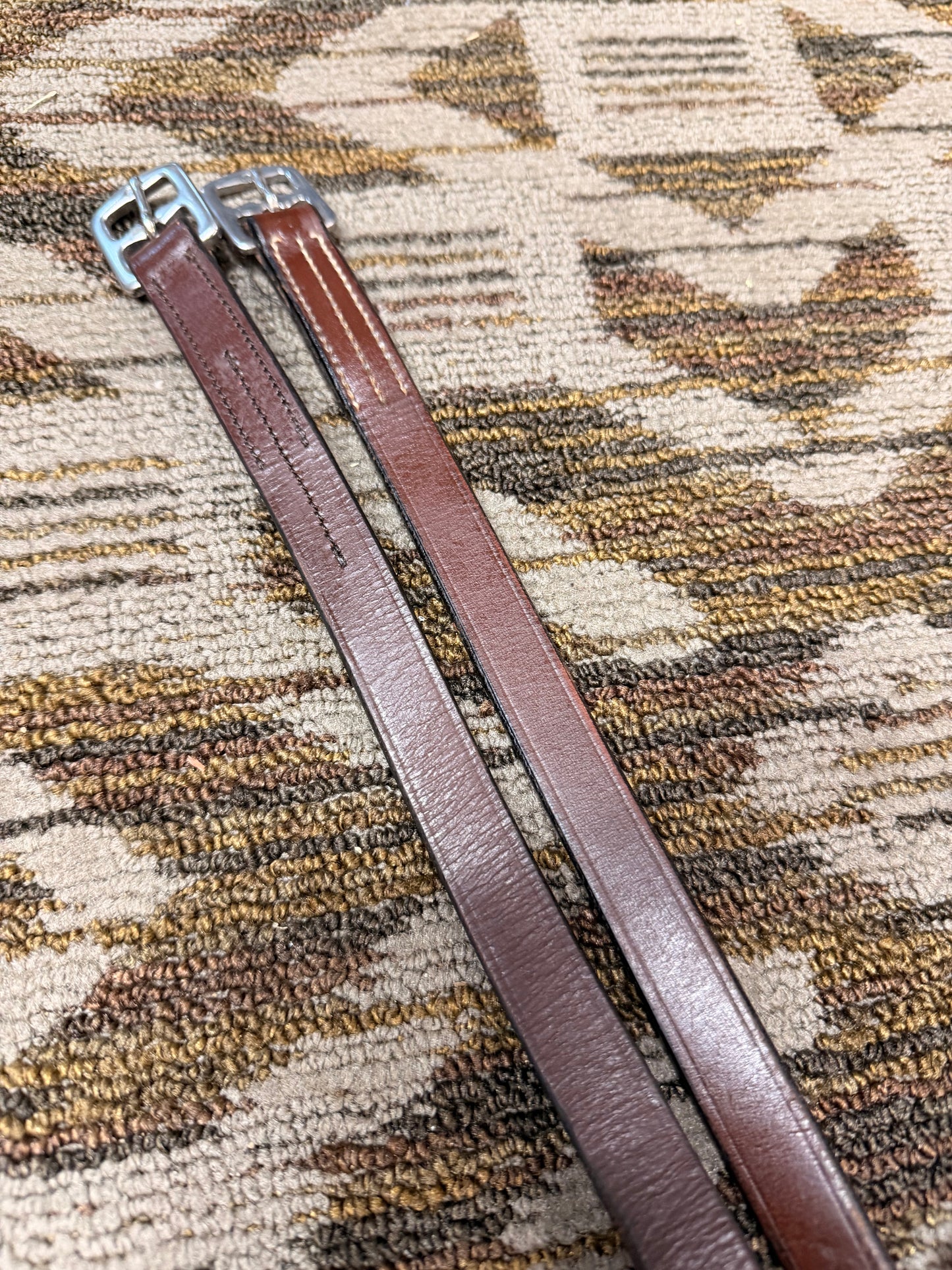 Brown Stirrup Leathers - 36”