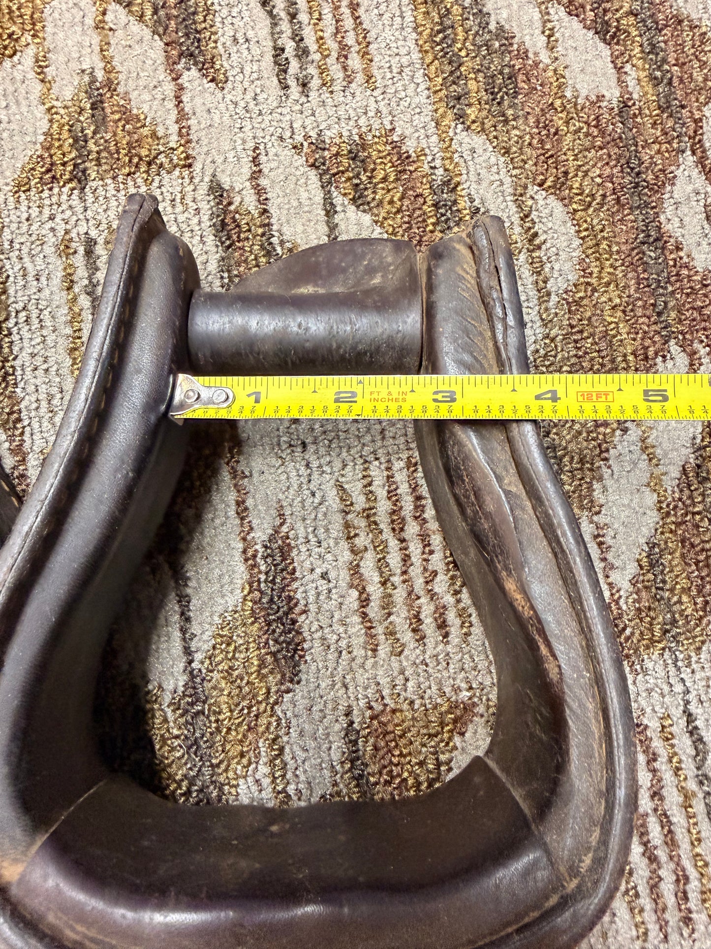 Leather Tooled Stirrups