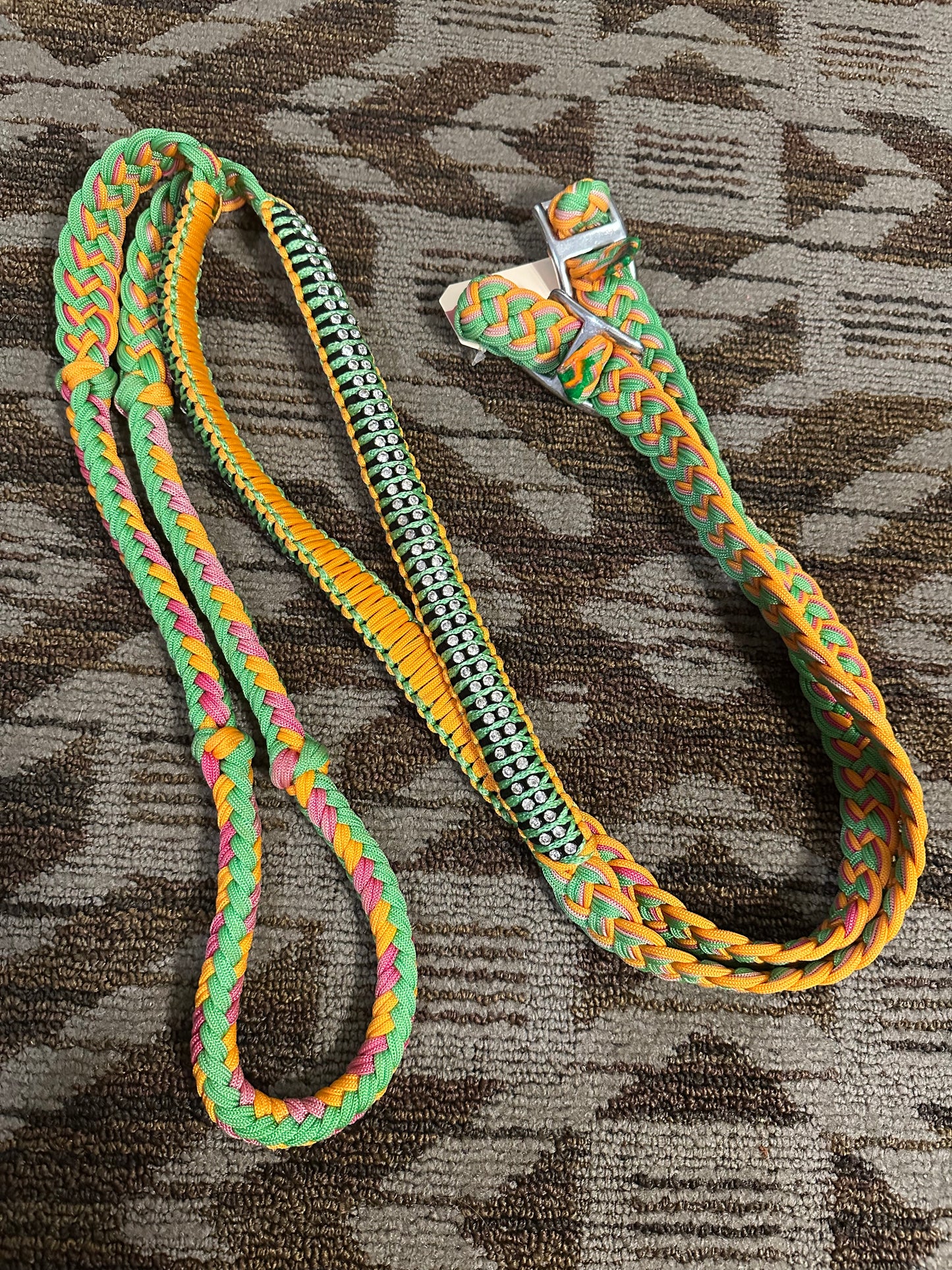 Neon Blingy Loop Reins