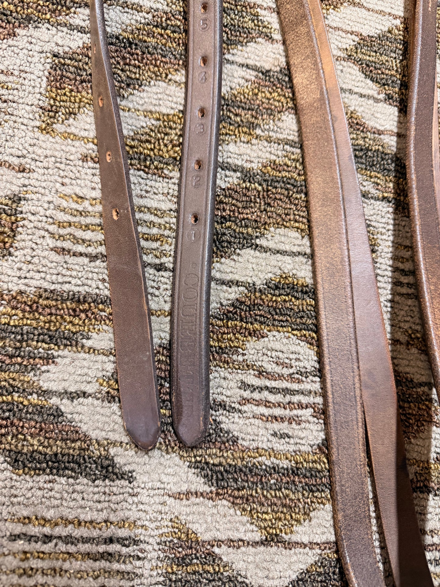 Brown Courbette Stirrup Leathers - 57”