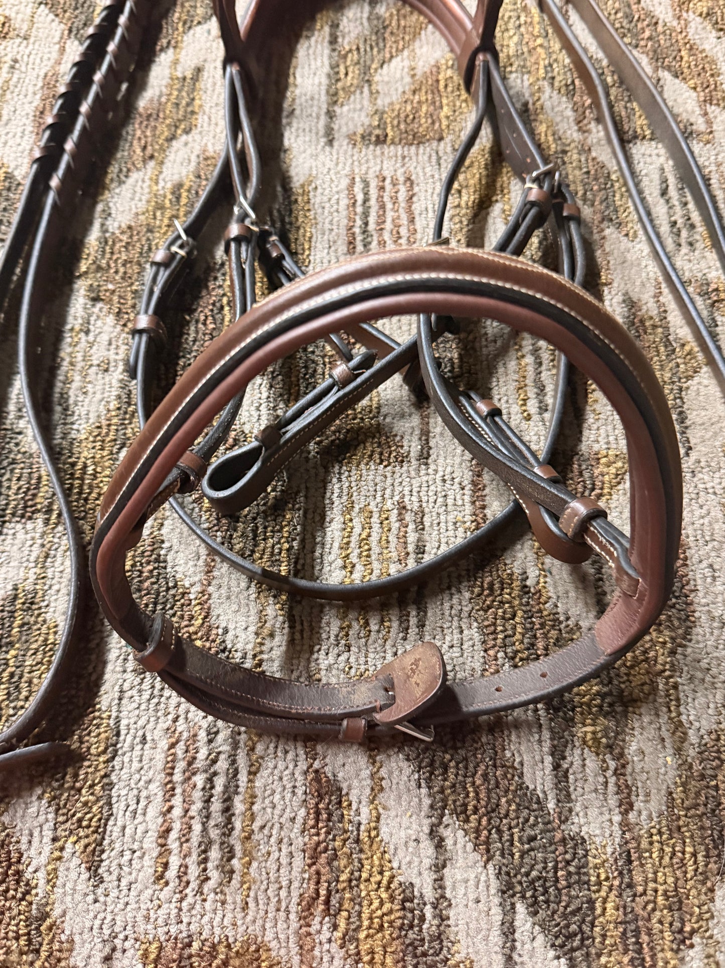 HDR Padded Anatomical Fancy Stitched Bridle w/ Matching Reins