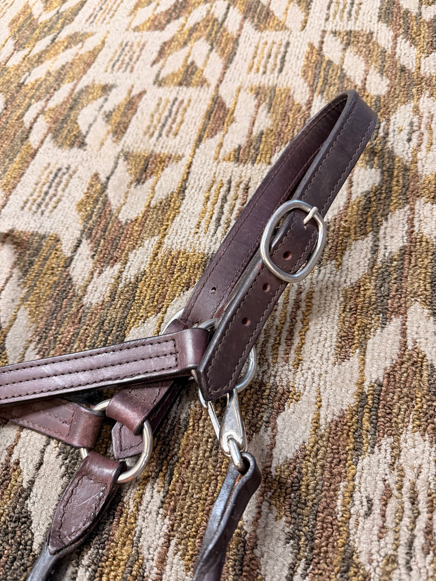 Triple Stitched Leather Haltee