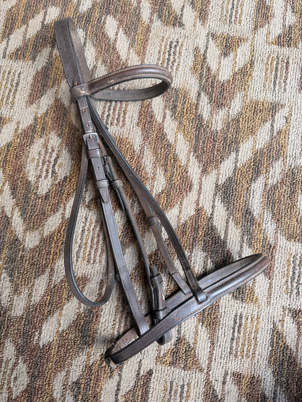 Chetak Brown Raised Bridle