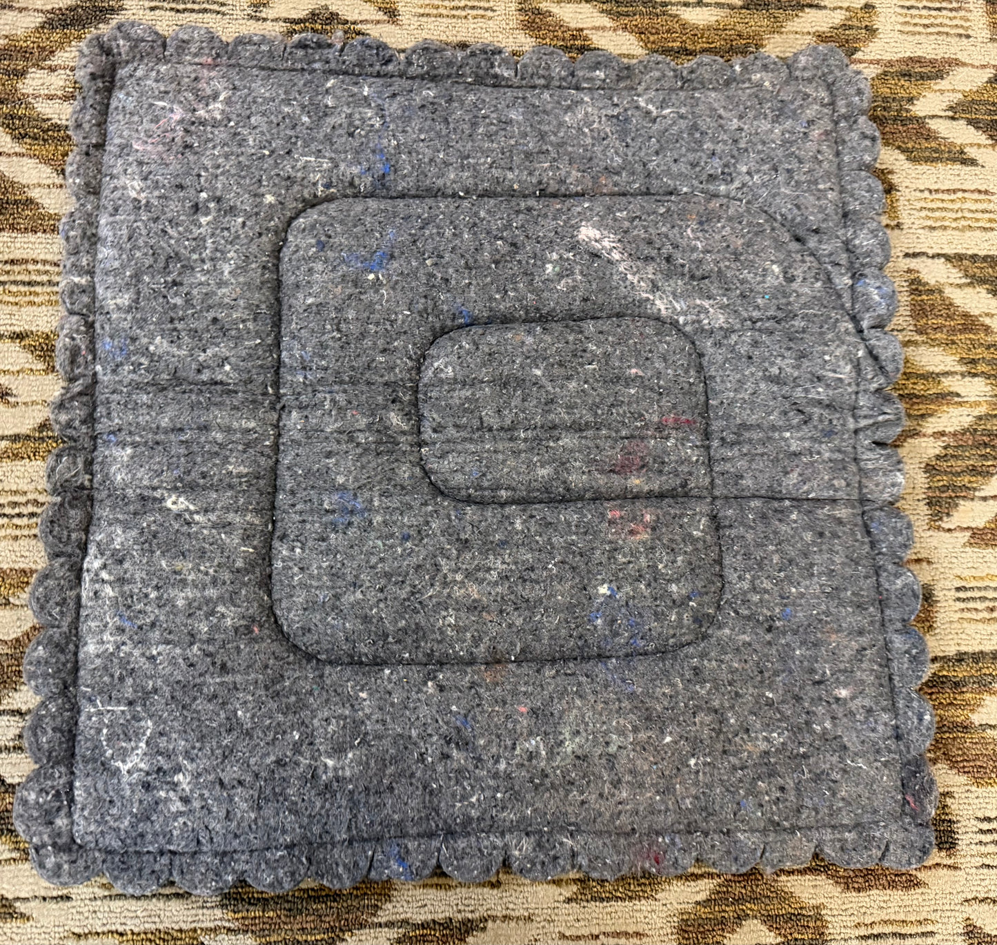 Striped Felt Pony Pad