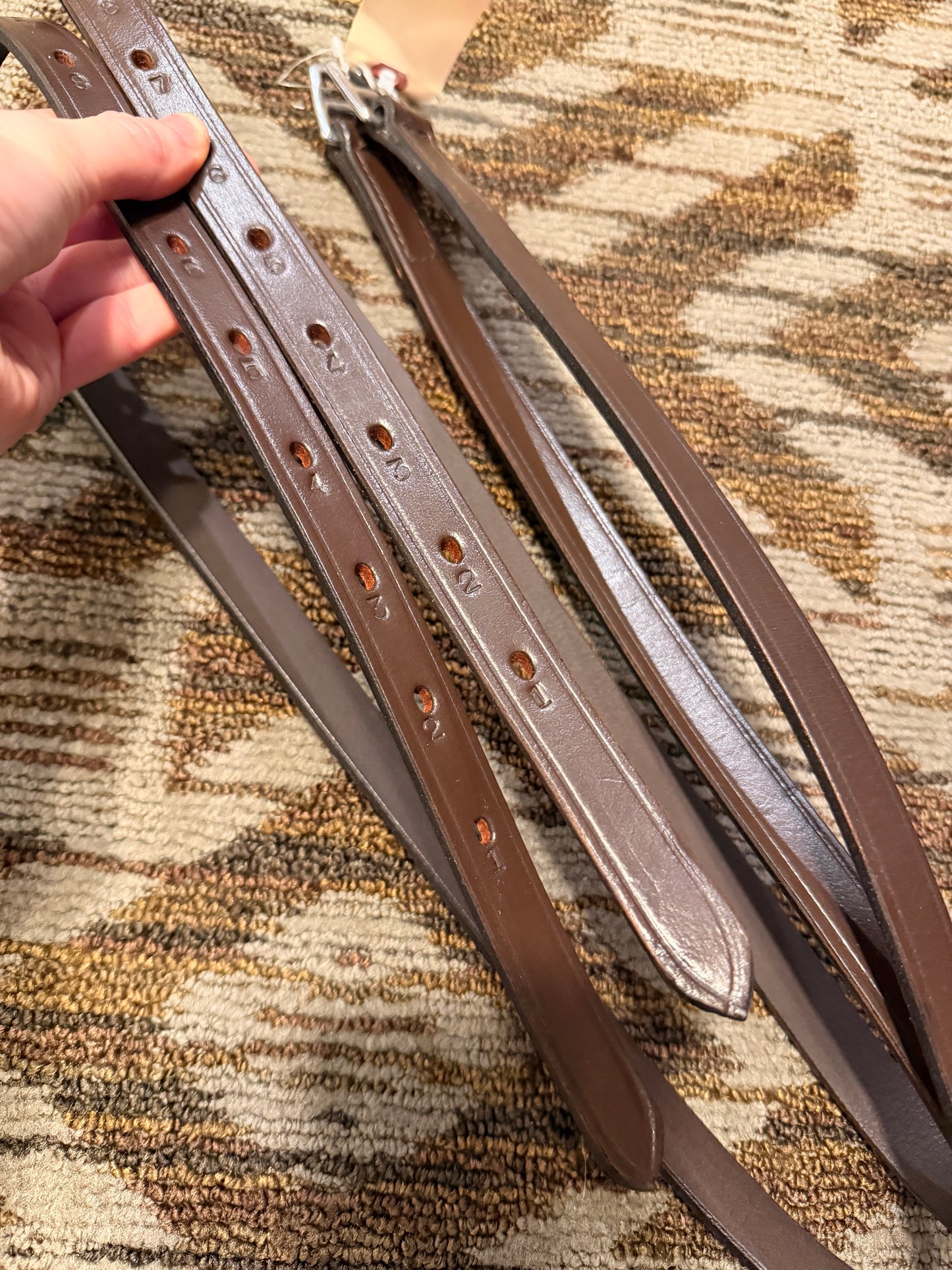 New Brown Stirrup Leathers - 48”
