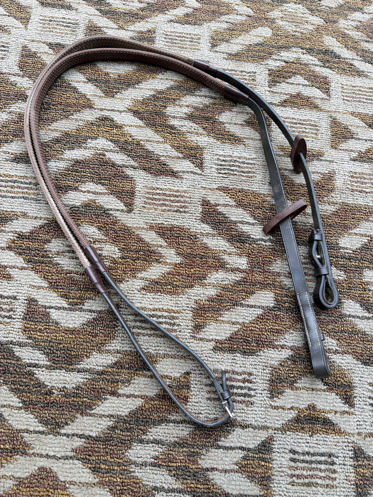 Brown Rubber Reins