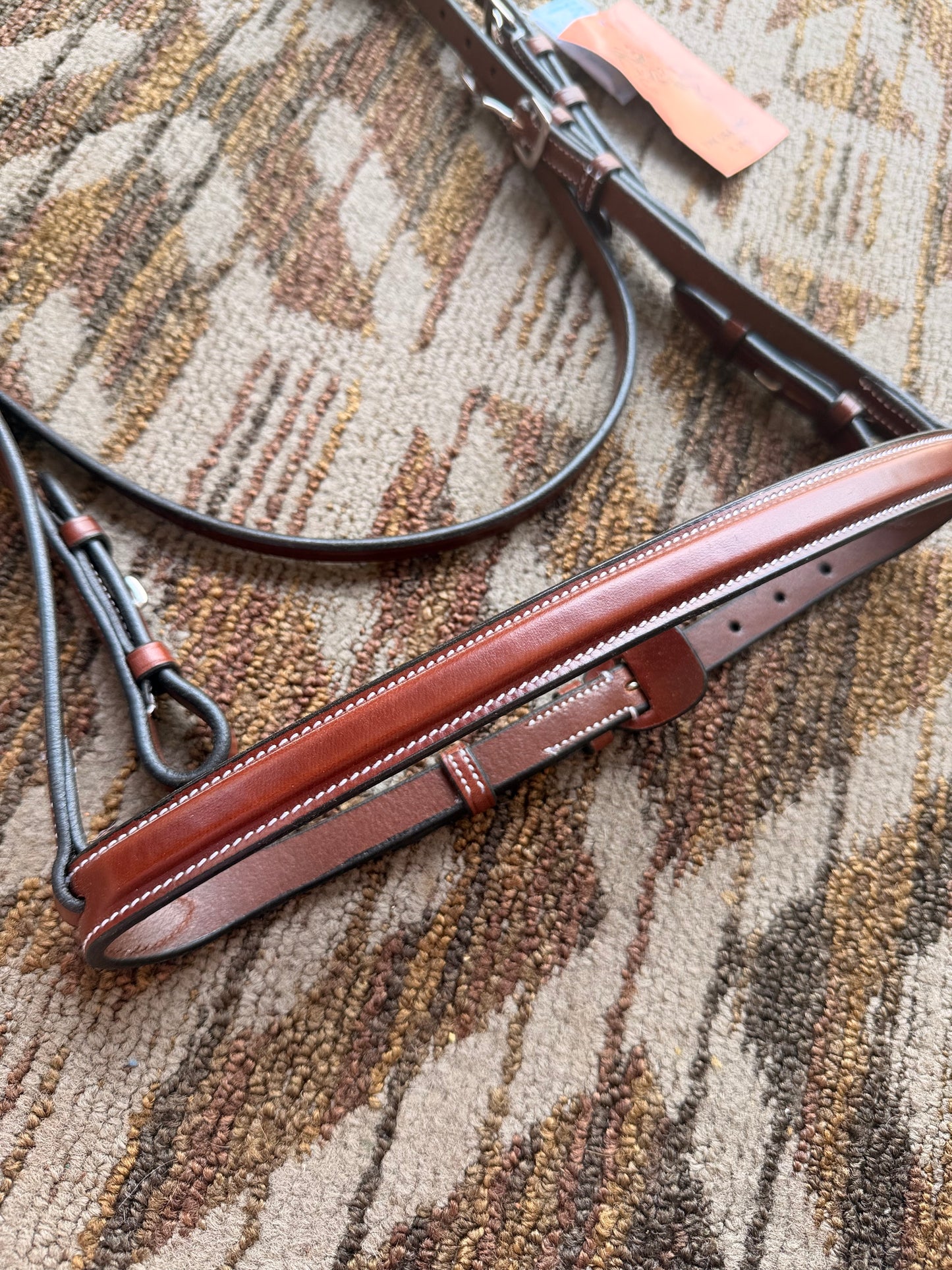 New VNK Brown Stitched Bridle