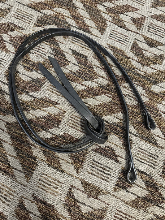 Black Leather Split Reins