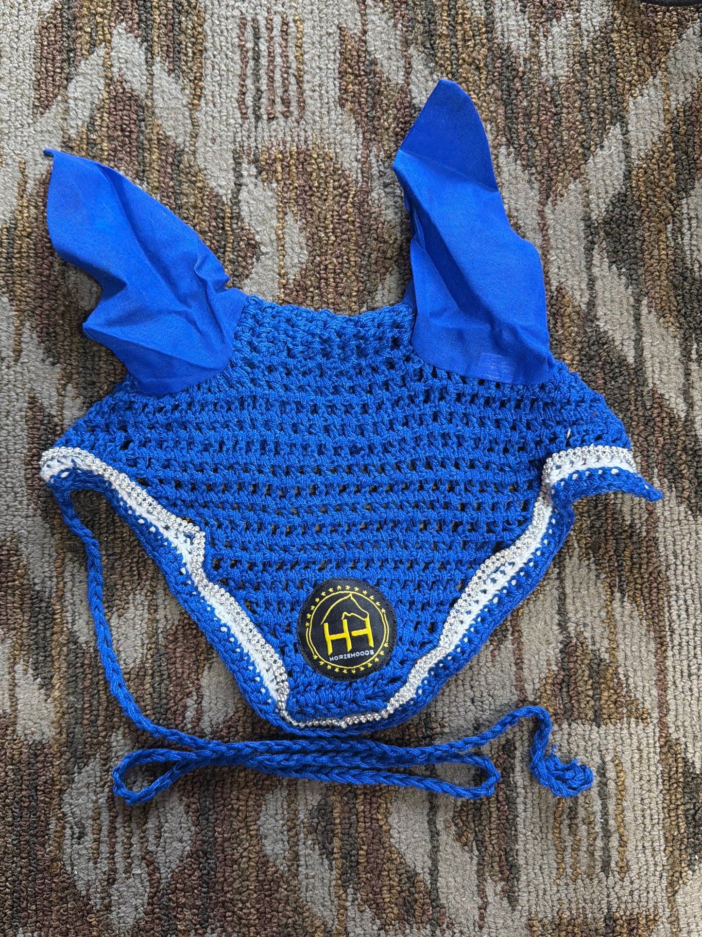 Horzehoods Royal Blue Bling Bonnet