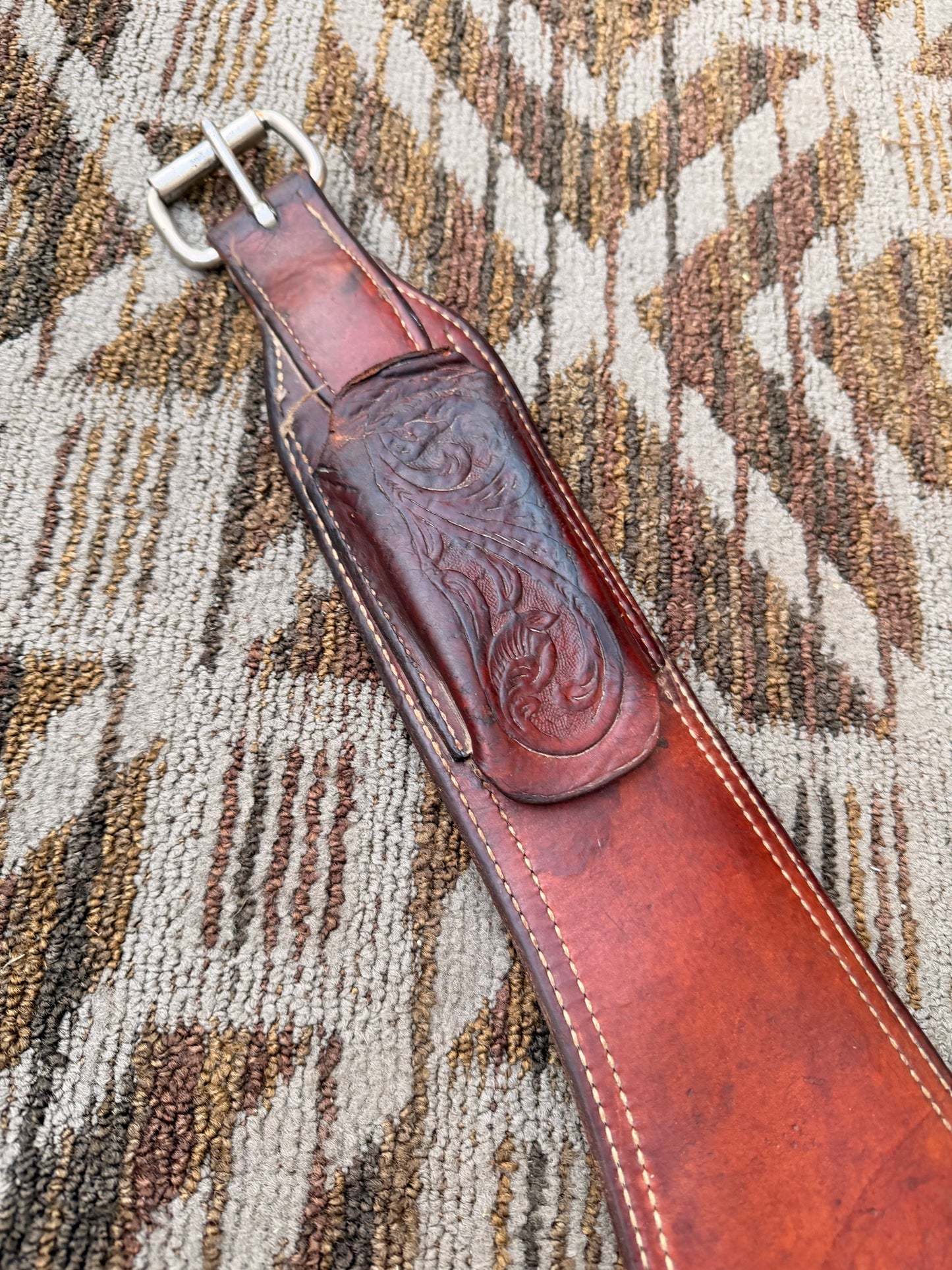 Shaped Tooled Back Cinch - 34”