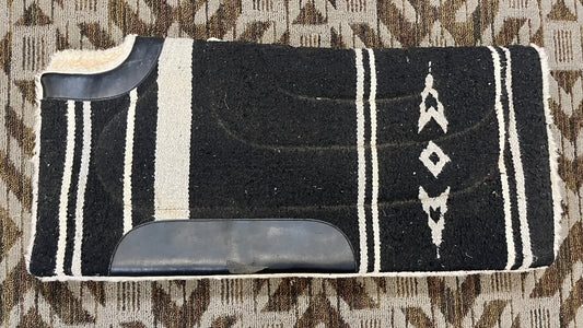 Black & Gray Cutback Saddle Pad