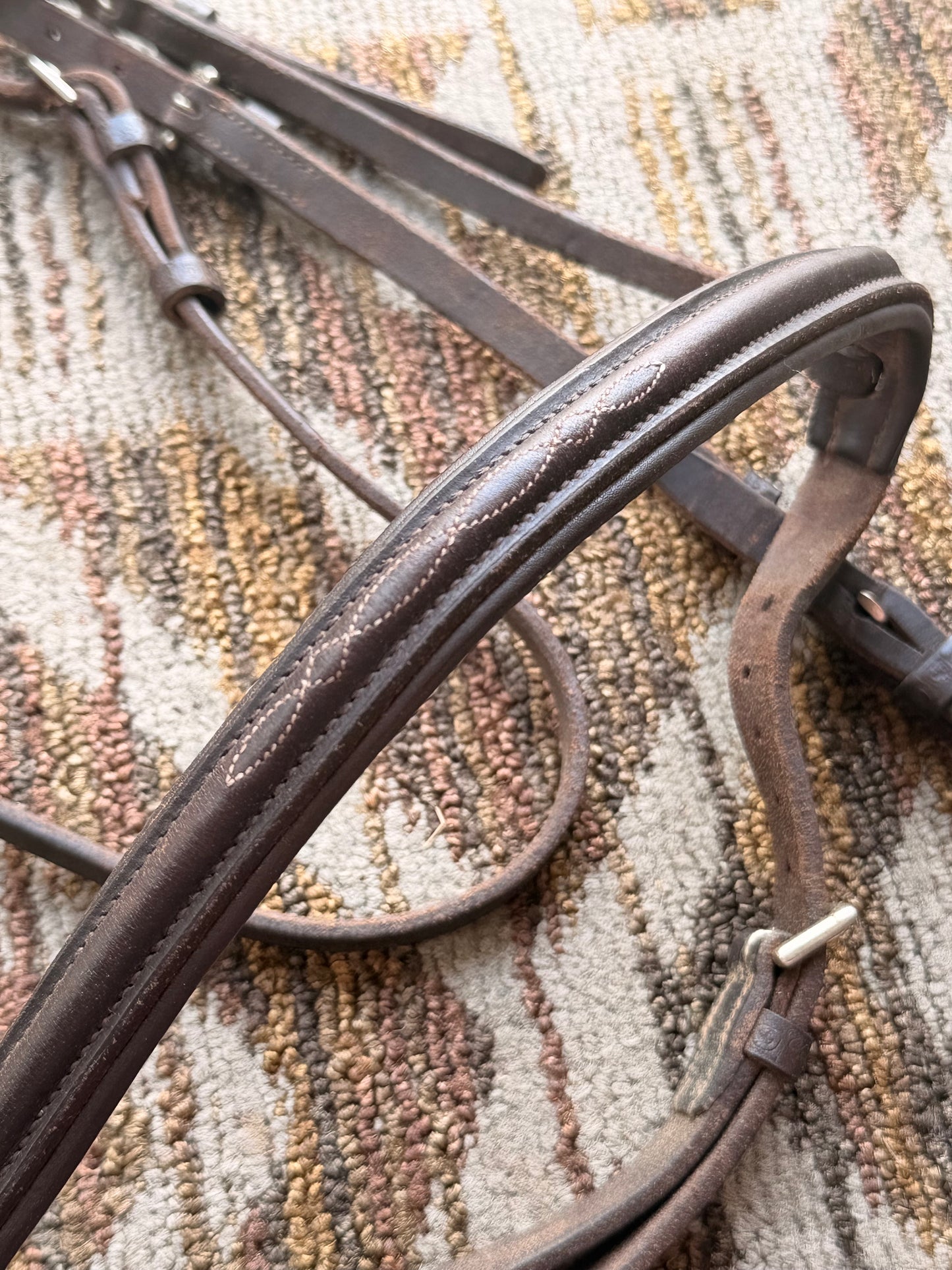 Stubben Brown Padded Fancy Stitched Bridle