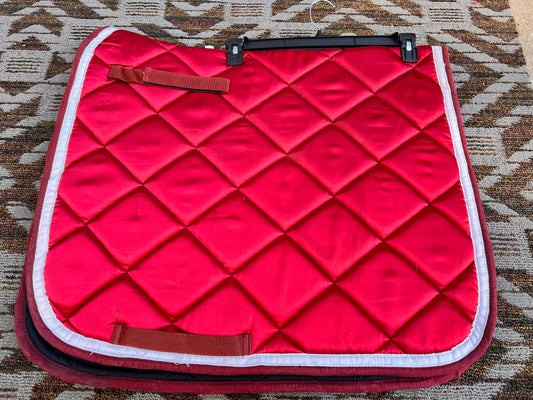 Red Dressage Pad