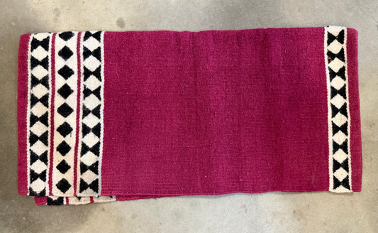 Pink Patterned Saddle Blanket