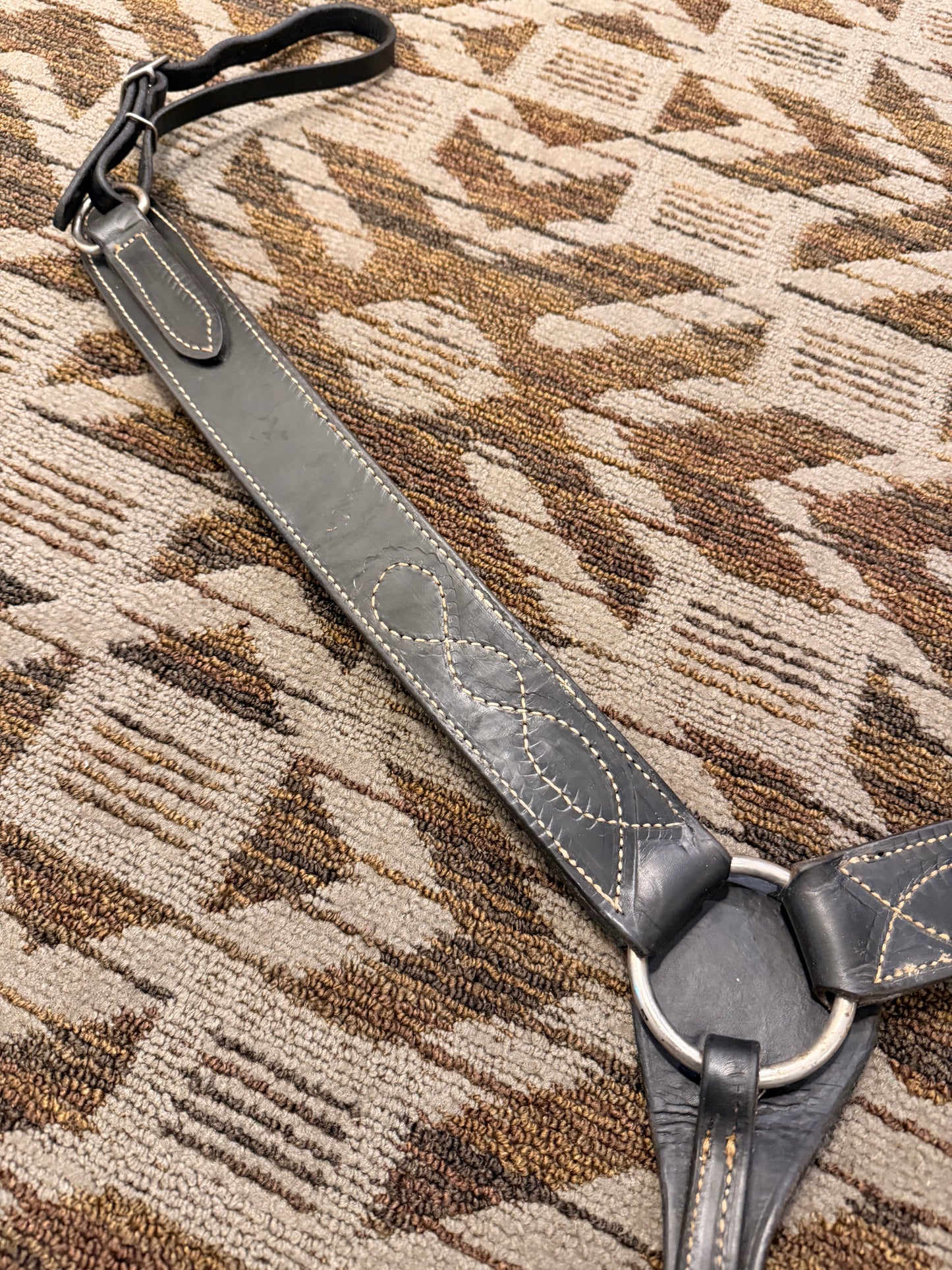 Heavy Duty Black Stitched Breastcollar