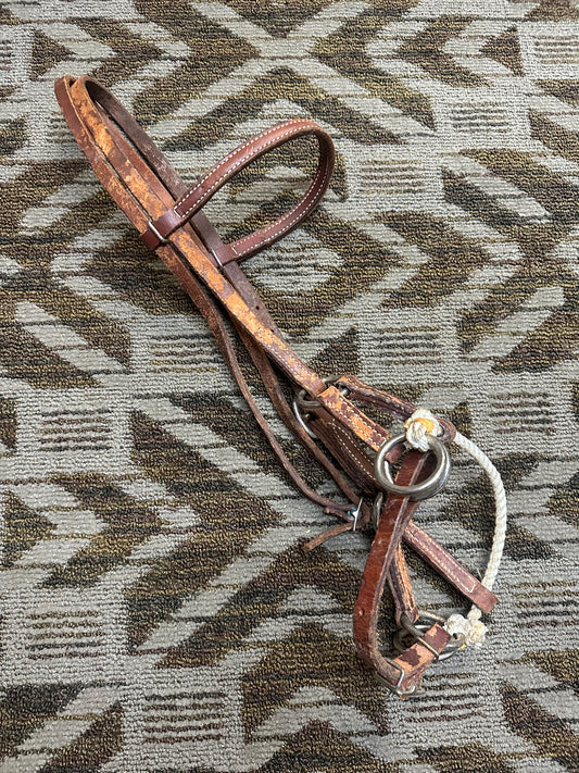 Leather Bitless Bridle