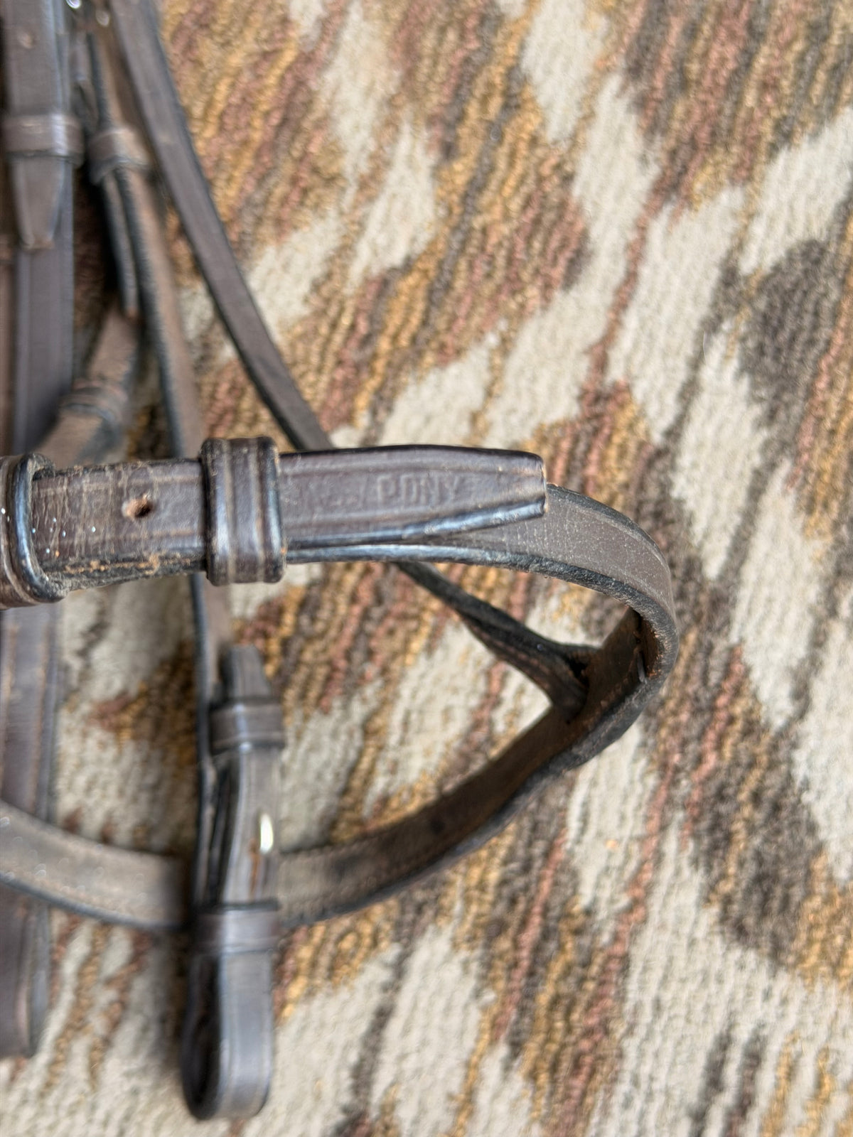 Chetak Brown Raised Bridle