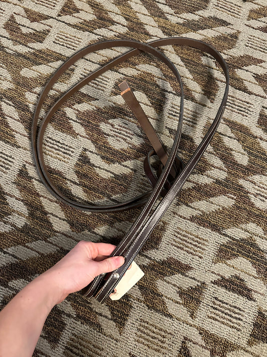 Dark Oil Split Reins