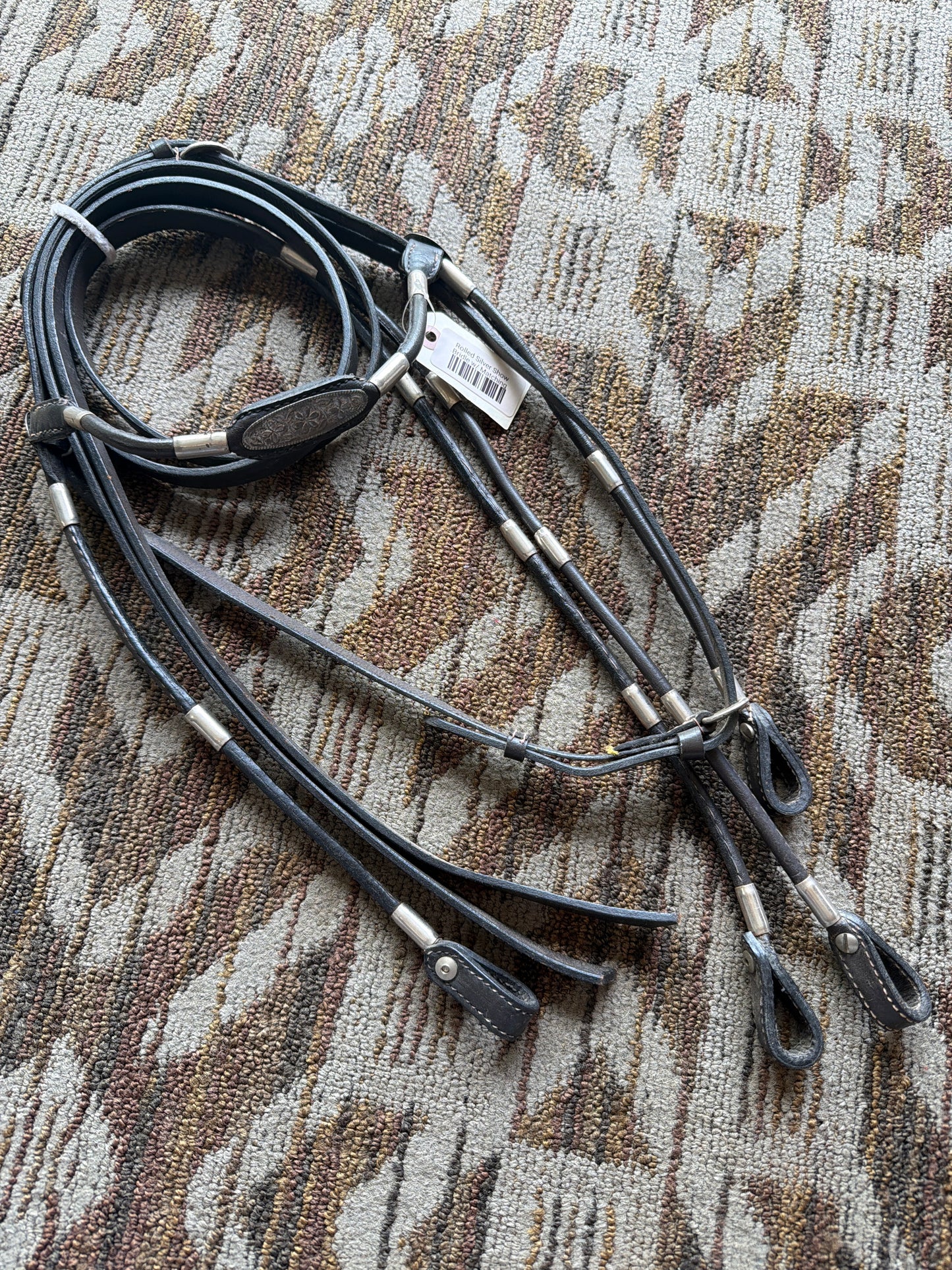 Rolled Show Headstall w/ Reins