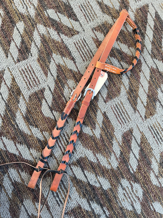 Black Laced One Ear Headstall