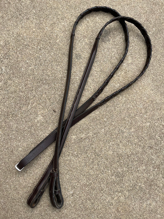 Black Oak Fancy Stitch Reins