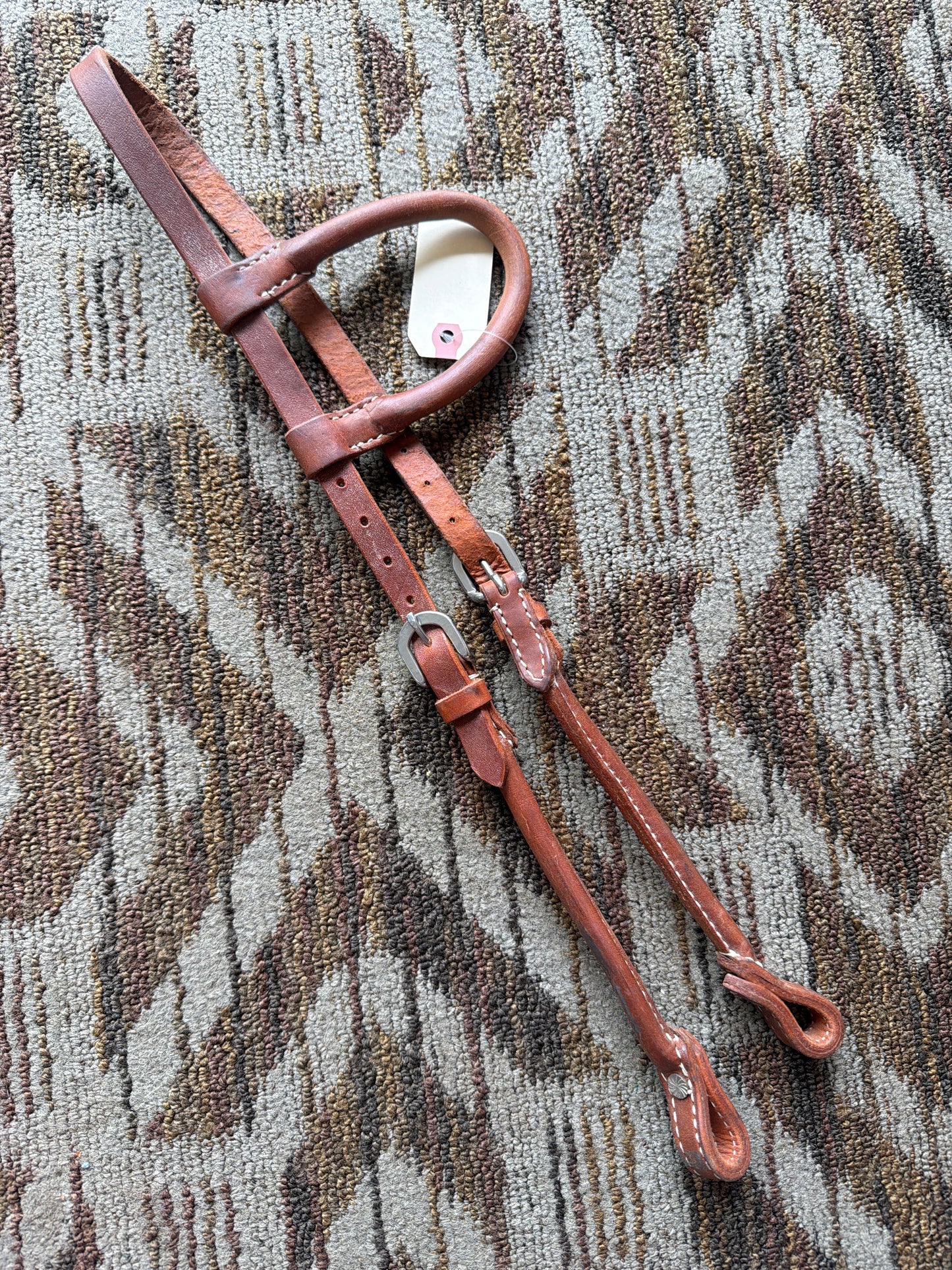 Soft Rolled Leather One Ear Headstall