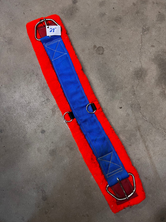 Orange and Blue Fleece Cinch - 28”